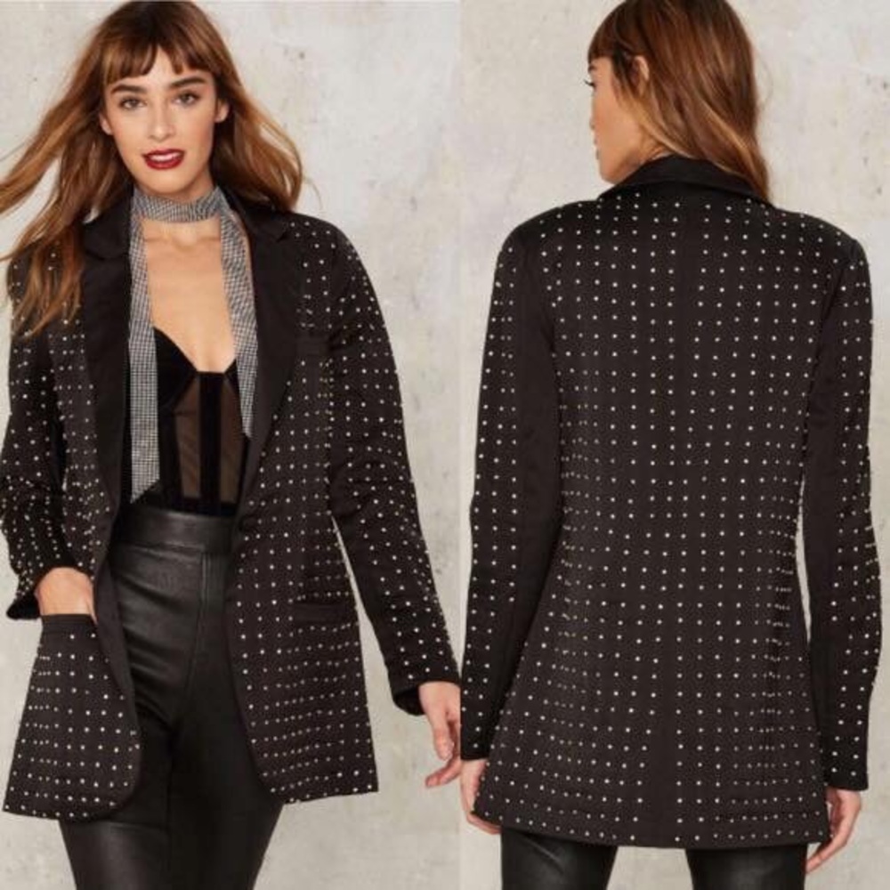 Nasty gal Charleston diamonte blazer jacket